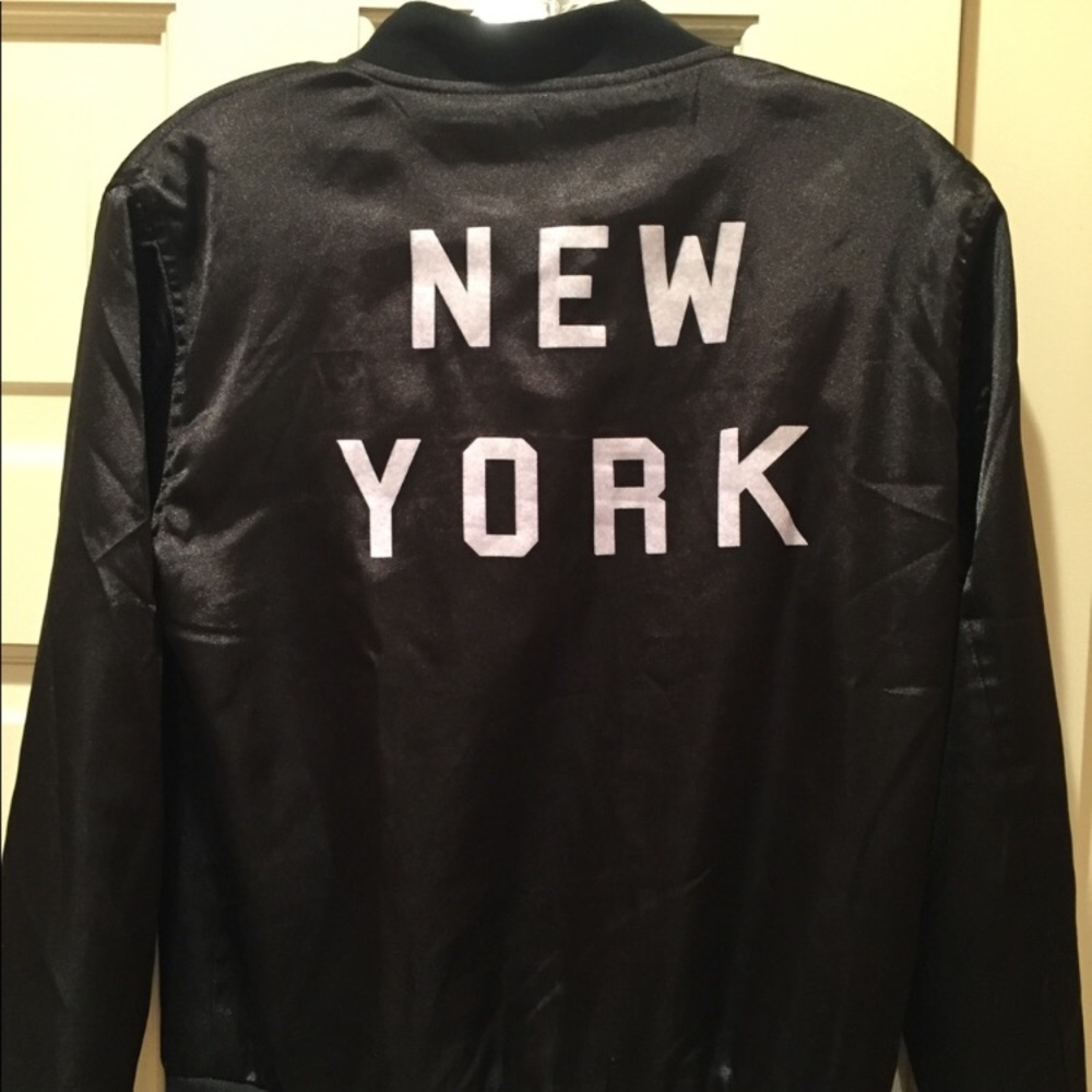 NWOT Brandy Melville NY Silky Bomber Jacket